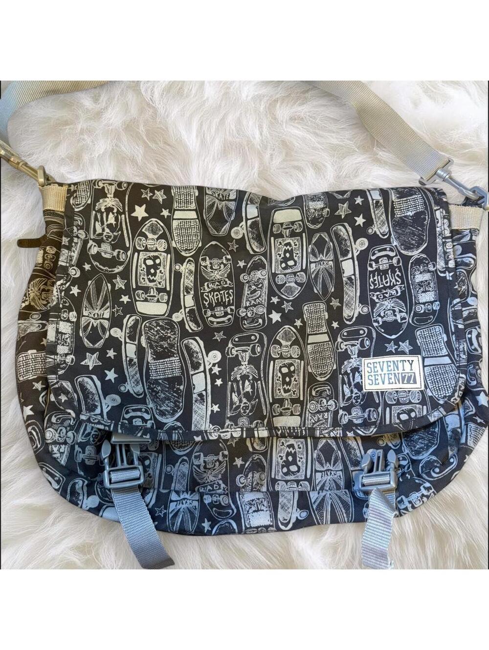 Seven7 Men's Grey and Black Bag